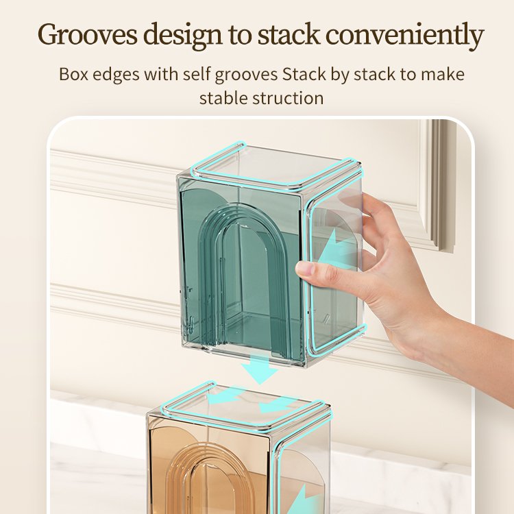 HAIXIN Modern Design Multifunction Plastic Cosmetic Storage Box Desktop Sundries Storage Box Makeup Organizer Box