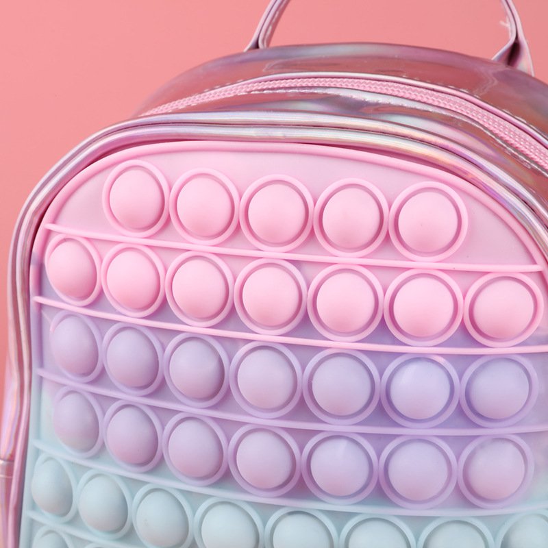 School Bags Girls Silicone Push Bubble Backpacks Waterproof pop it school bags kids school bag backpack for girls boys backpacks