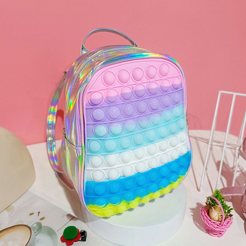 School Bags Girls Silicone Push Bubble Backpacks Waterproof pop it school bags kids school bag backpack for girls boys backpacks