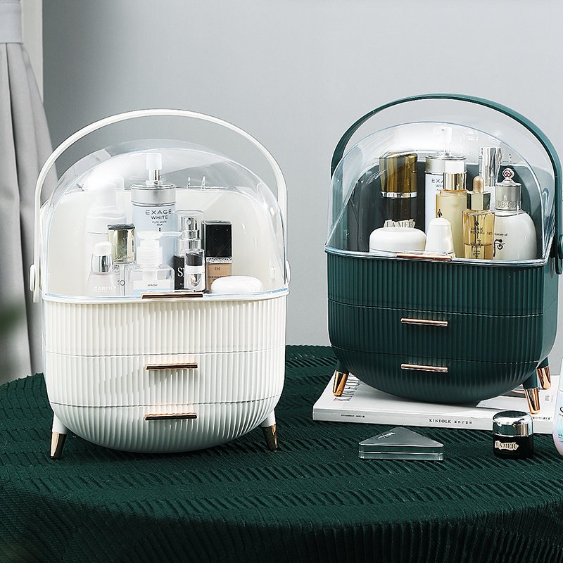 2021 hot makeup organizer rotating Premium cosmetic case makeup organizer acrylic cosmetic 4 drawers