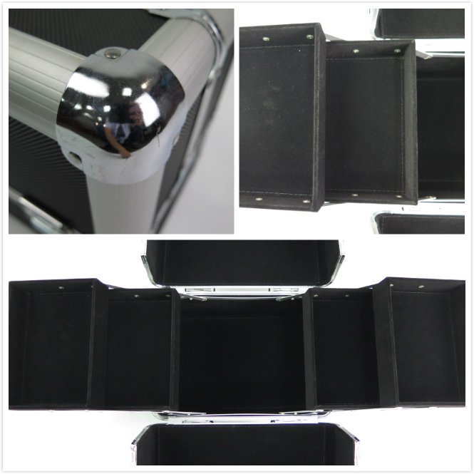 Multifunctional Professional Lever Multi-layer Makeup Case Makeup Train Case