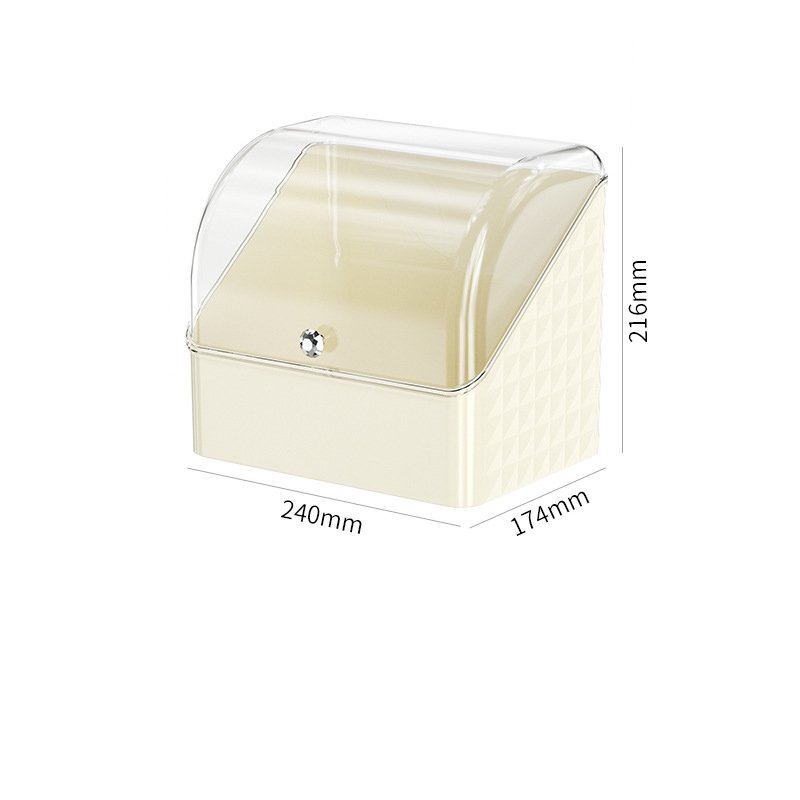 Home Luxury Multi-function portable pull-out dustproof large capacity makeup cosmetic storage box with mirror and drawer