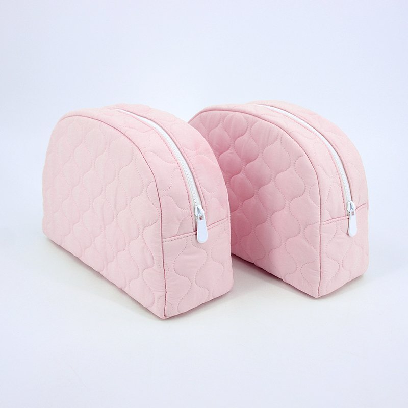 Wholesale Cheap Pu Leather Quilted large capacity cosmetic bag waterproof wash Make up Toiletry Bag