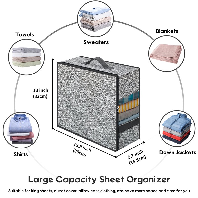 Organizing Quilt Sets with Bed Sheet Organizer Space-Saving Solutions for Your Bedroom