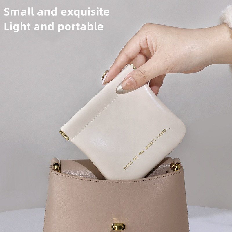 Travel Cosmetic Pouch Coin Purse for Women Girls Portable Mini Data Cable Lipstick Key Case Small Shrapnel Makeup Storage Bags