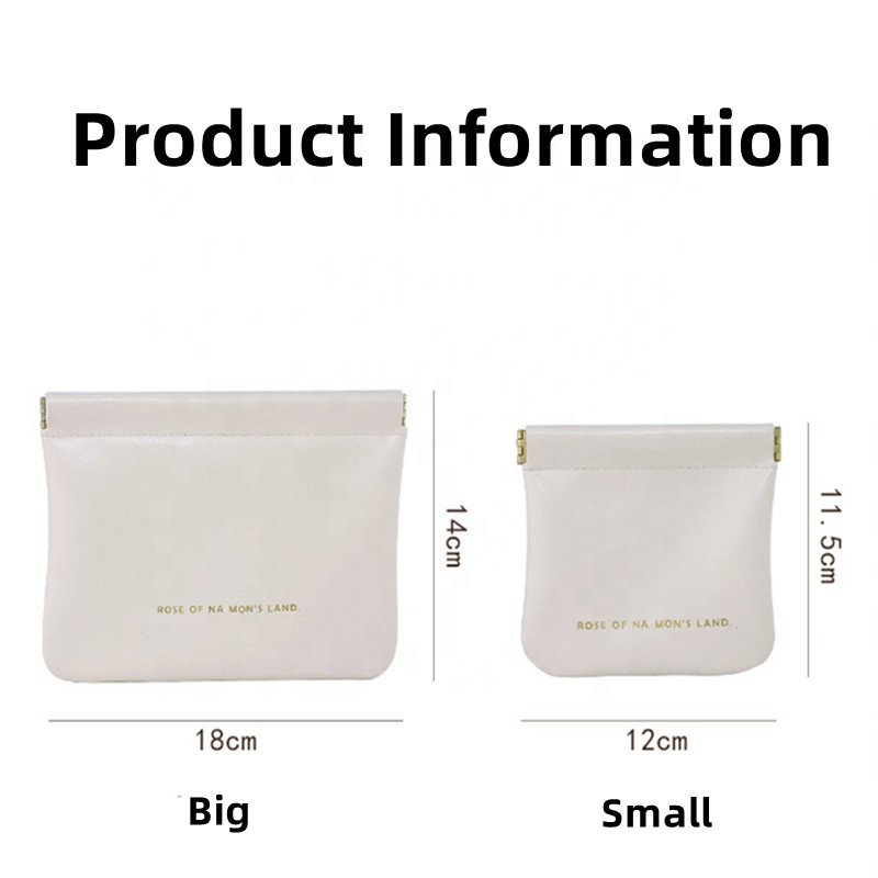 Travel Cosmetic Pouch Coin Purse for Women Girls Portable Mini Data Cable Lipstick Key Case Small Shrapnel Makeup Storage Bags