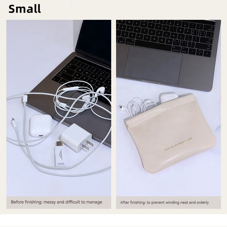 Travel Cosmetic Pouch Coin Purse for Women Girls Portable Mini Data Cable Lipstick Key Case Small Shrapnel Makeup Storage Bags