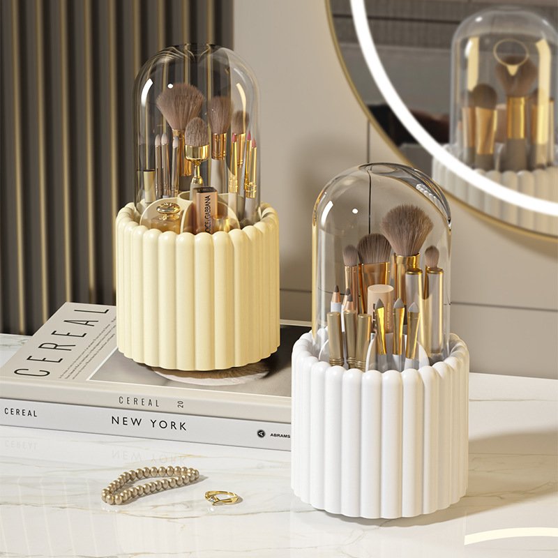 Popular Rotatable Cosmetic Storage Box Case Makeup Brush Organizer Portable Desktop Storage Container