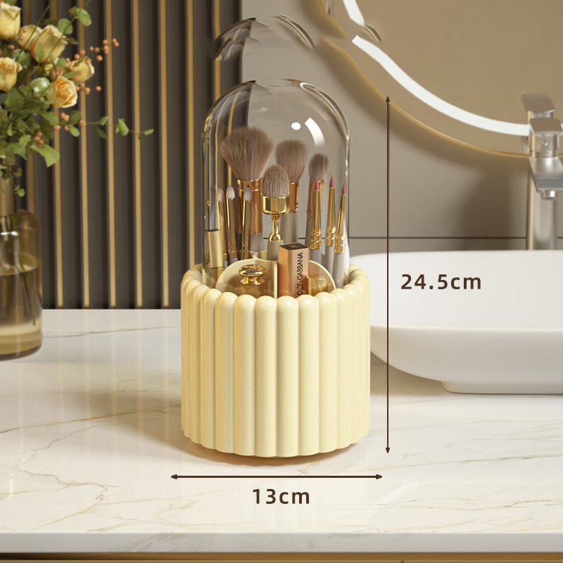 Popular Rotatable Cosmetic Storage Box Case Makeup Brush Organizer Portable Desktop Storage Container