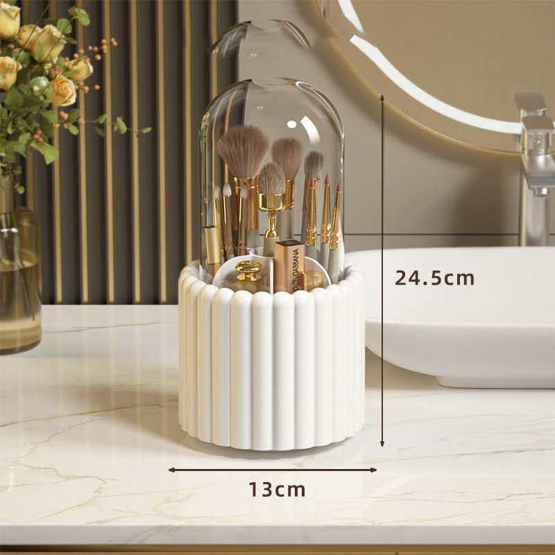 Popular Rotatable Cosmetic Storage Box Case Makeup Brush Organizer Portable Desktop Storage Container