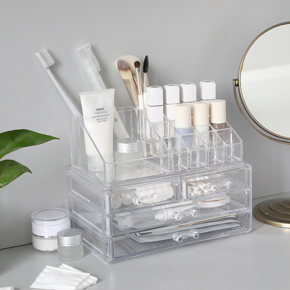 Factory Direct Plastics Storage Boxes Acrylic Makeup Organizers, Indoor Storage+Boxes+ Organizador De Maquillaje