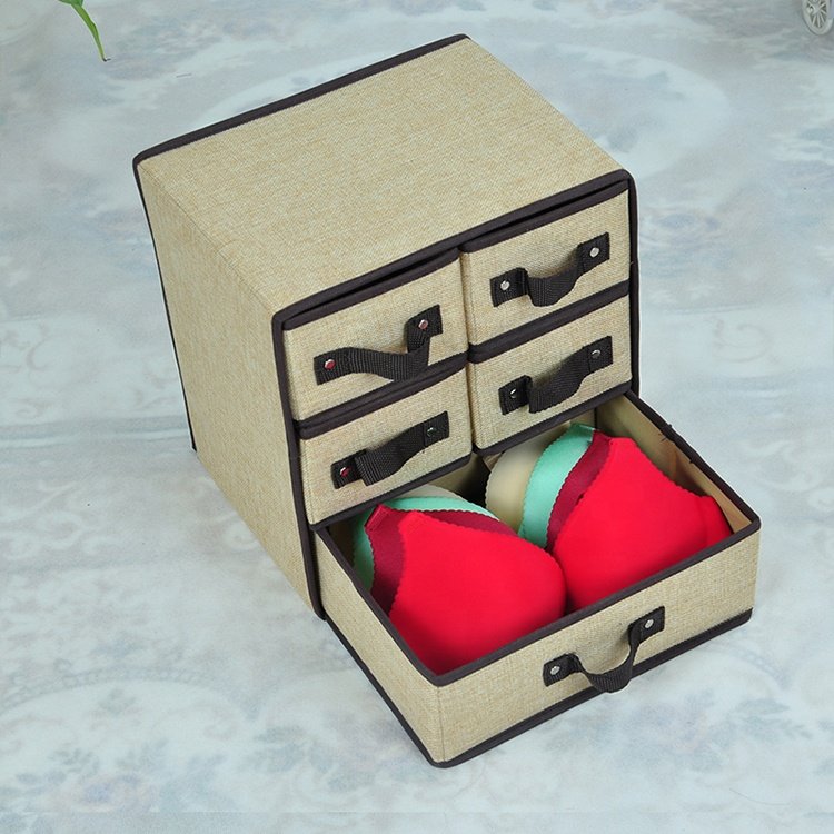 Cosmetic Storage Makeup Organizer Multi function Storage Box Desk Non Woven Drawer Divider