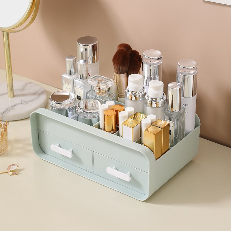 Multi-functional Makeup Desk Organizer With Drawers desktop lipstick cosmetic organiser storage box