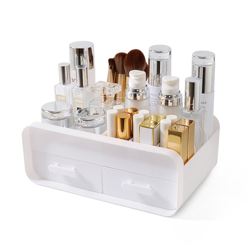 Multi-functional Makeup Desk Organizer With Drawers desktop lipstick cosmetic organiser storage box