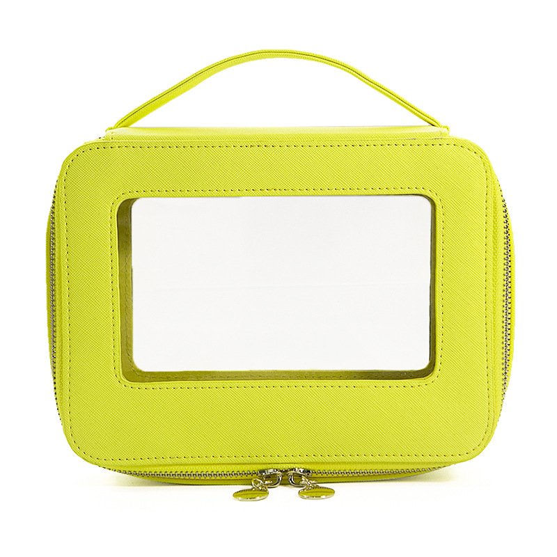 Clear Makeup Bag Travel Case Portable transparent Cosmetic Bag Case Toiletry Makeup Bag for Car with Zipper for Women