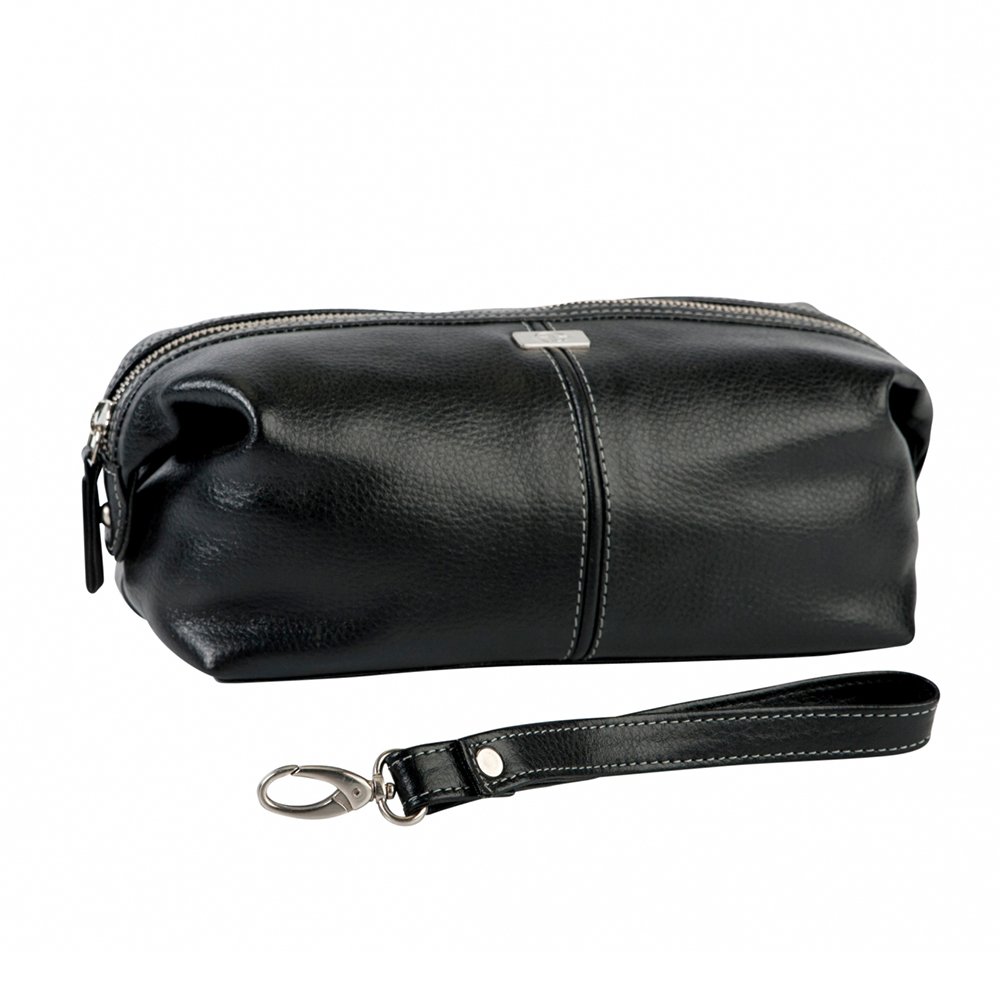 Top Ranking Personalized Leather Toiletry Kit Mens Wash Pouch Bag For Man Waterproof Dopp Kit Bag