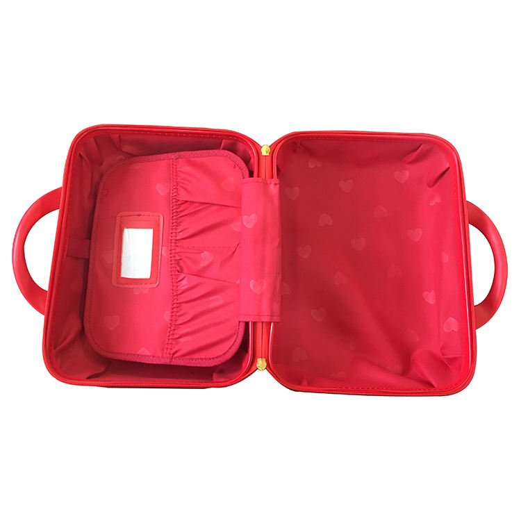 New Arrival Abs Hard Shell Portable Beauty Case Women Cosmetic Travel Makeup Suitcase