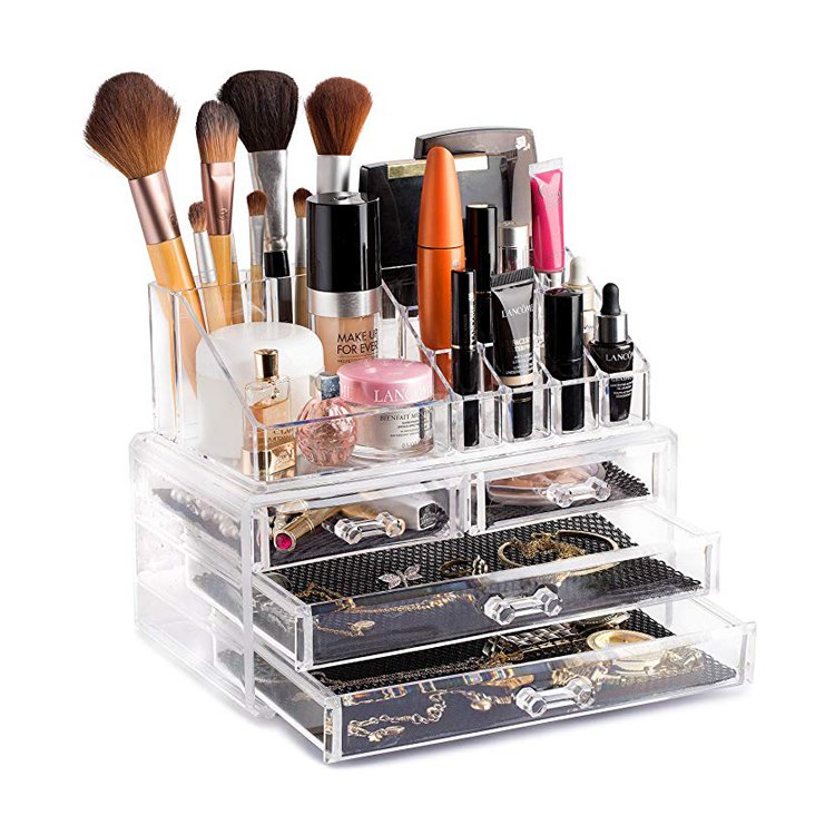 Choice Fun Wholesale Clear Cosmetic Makeup Storage Acrylic Makeup Organizer