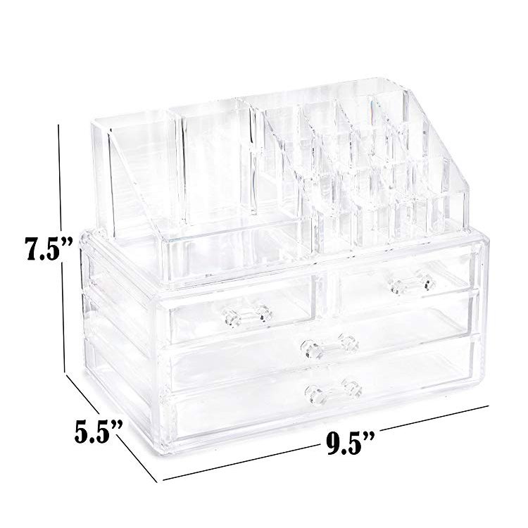 Choice Fun Wholesale Clear Cosmetic Makeup Storage Acrylic Makeup Organizer
