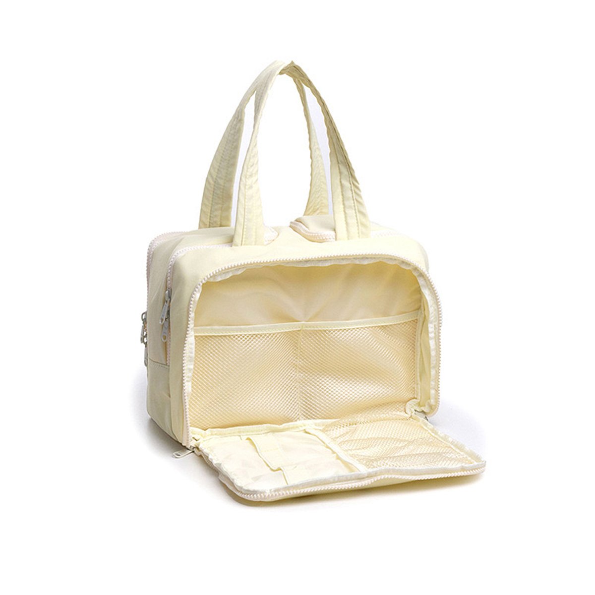 Factory Custom Logo Color Women's Polyester Makeup Bag for Travel Portable Toiletry Bag Cosmetics Organizing Storage Makeup Bag