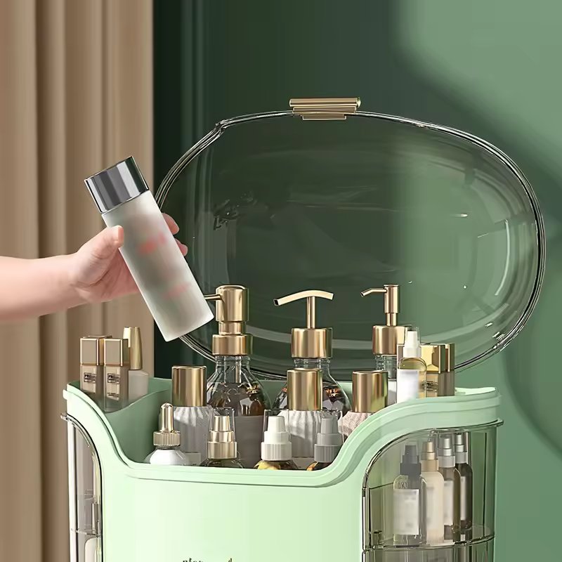 Large Skincare Makeup Organizer Bin Desktop Plastic Makeup Jewelry Brush Organizer Makeup Organizer Box