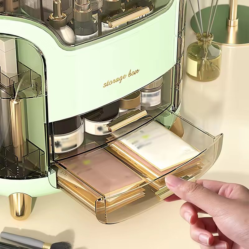Large Skincare Makeup Organizer Bin Desktop Plastic Makeup Jewelry Brush Organizer Makeup Organizer Box