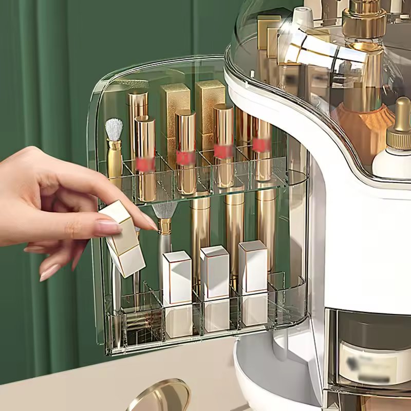 Large Skincare Makeup Organizer Bin Desktop Plastic Makeup Jewelry Brush Organizer Makeup Organizer Box