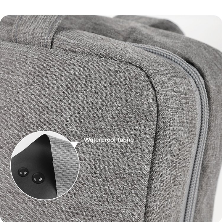 Custom Portable Hanging Travel Cosmetic Bag Four-Fold Water-Resistent Polyester Toiletry Organizer