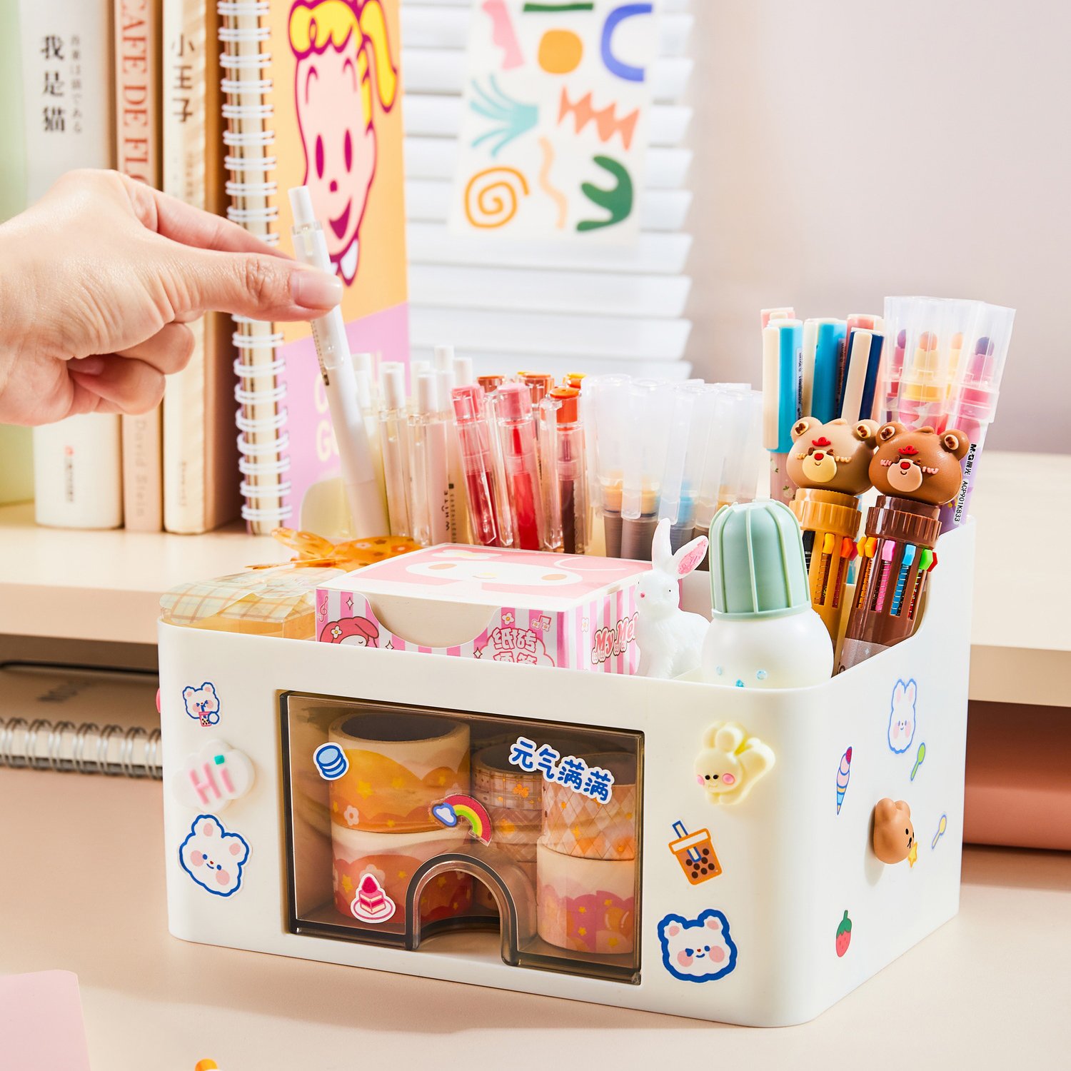 High Quality Office Multifunctional Cosmetic Makeup Drawer Desktop Storage Box Organizers