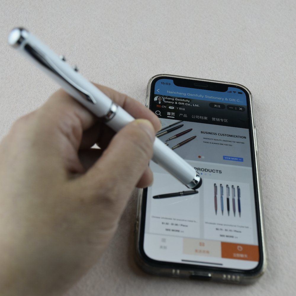 GemFully best selling products 2024 multiuse products touch up 4 in 1 makeup pen lazer light pen laser pointer powerful