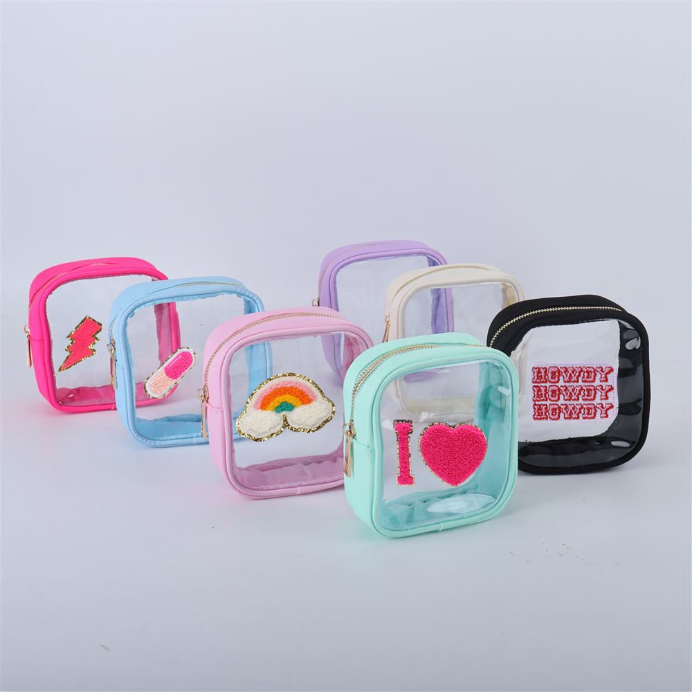 Custom Logo Waterproof Women Girls Toilet Bag Can Contain Cosmetics Snacks And Sundries Luxury Clear Travel Toiletry Bag