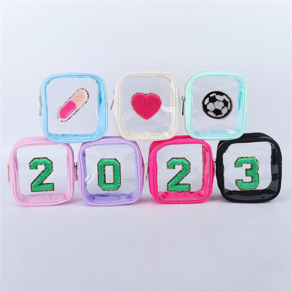 Custom Logo Waterproof Women Girls Toilet Bag Can Contain Cosmetics Snacks And Sundries Luxury Clear Travel Toiletry Bag