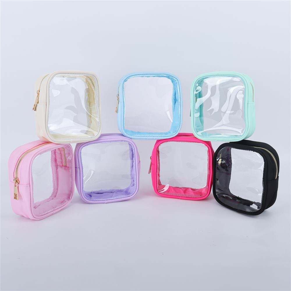 Custom Logo Waterproof Women Girls Toilet Bag Can Contain Cosmetics Snacks And Sundries Luxury Clear Travel Toiletry Bag