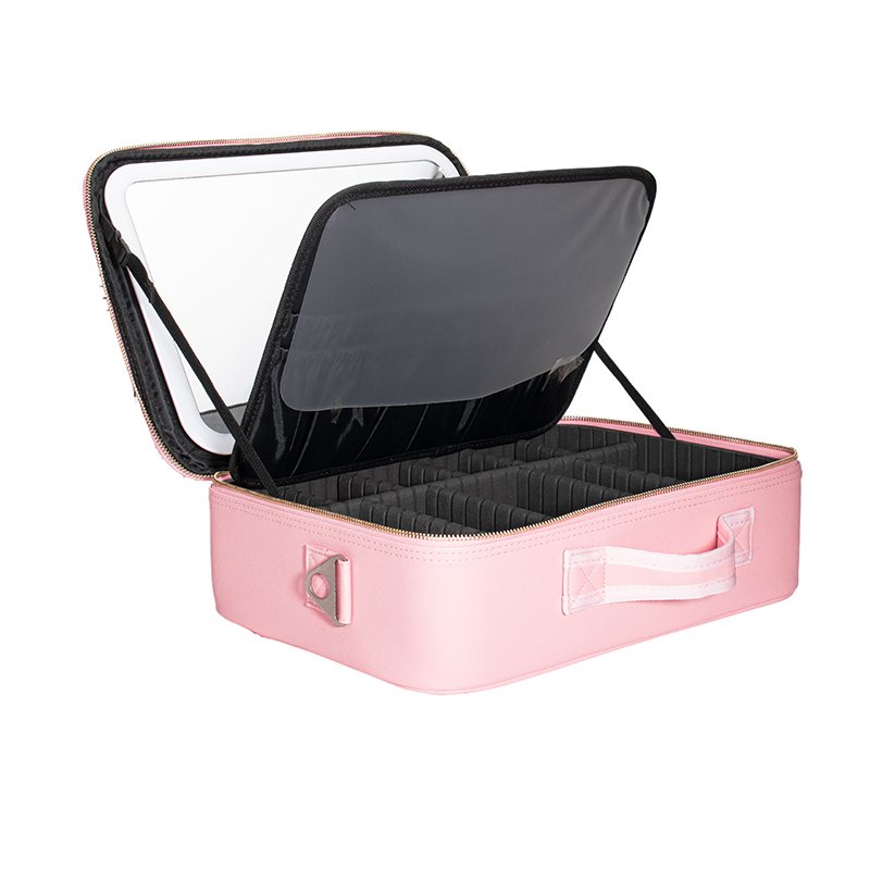 Durable Make up Case Extra Large Travel Train Case Makeup Bag for Cosmetic Organize with Adjustable High Dividers