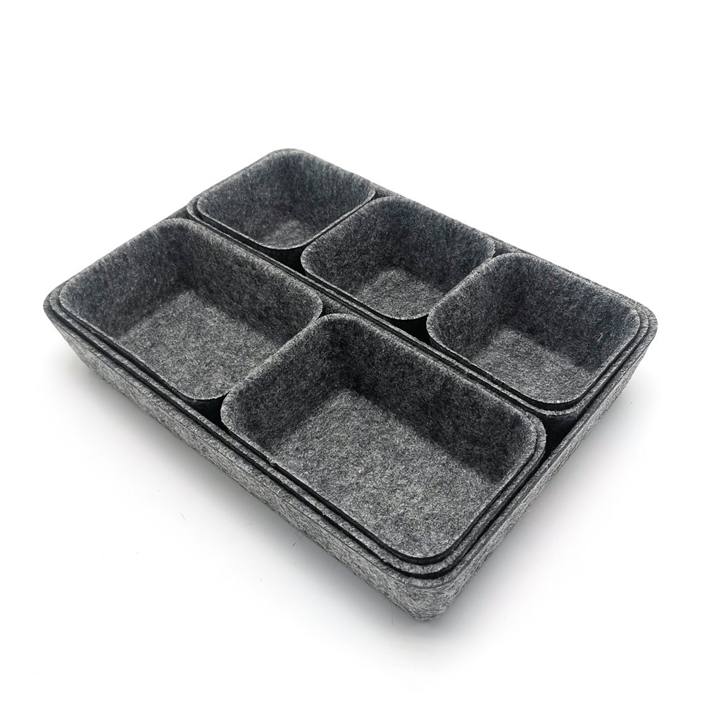 Drawer organizer trays Felt storage bins office Desk Draw dividers Nordic Lifestyle