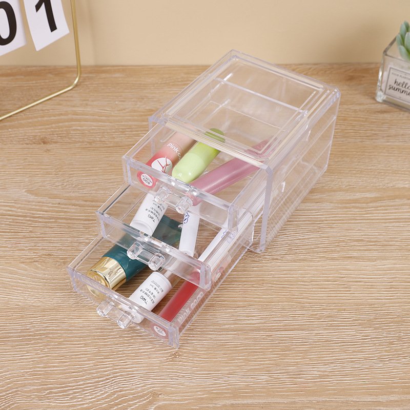 Drawer desktop organizer storage box makeup organizer box storage box acrylic makeup storage drawer stack in combination