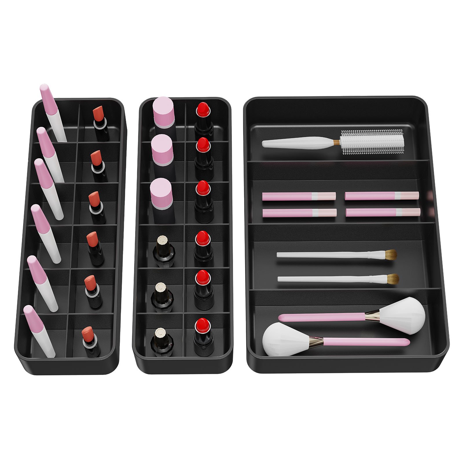 New Organizer Cosmetics Desktop Storage Make up Box Multifunctional Makeup Plastic Stackable Cosmetic Storage Box