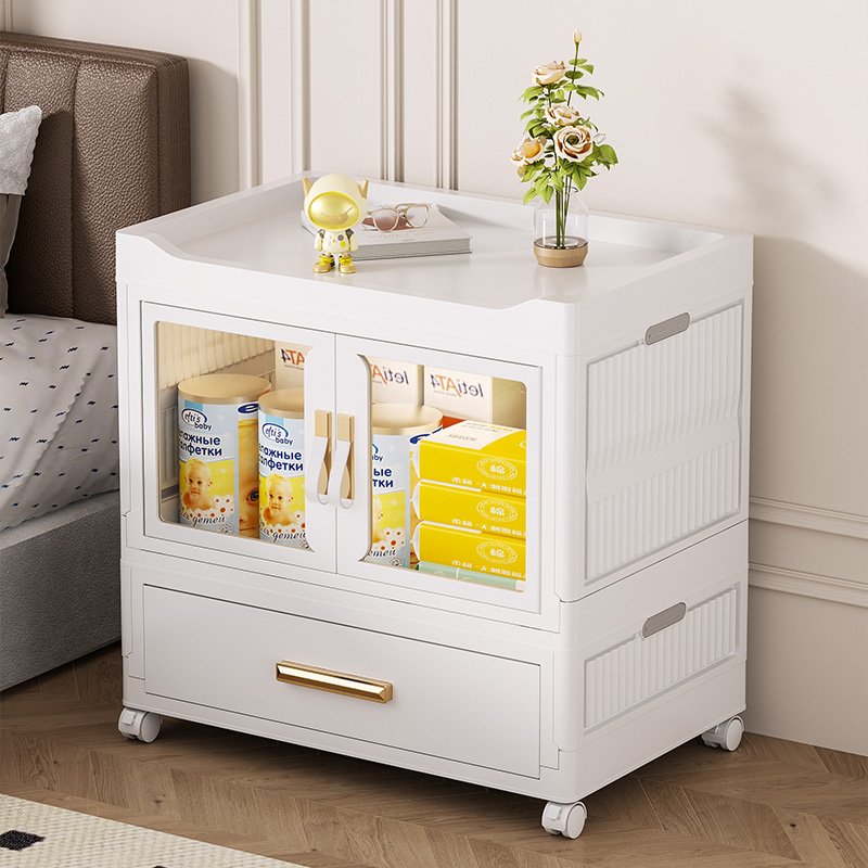 Folding Layers Desktop Storage Box Drawer Organizing Box Office Desk Cabinet Makeup plastic home sundries drawer storage