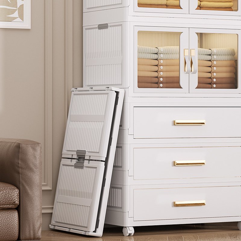 Folding Layers Desktop Storage Box Drawer Organizing Box Office Desk Cabinet Makeup plastic home sundries drawer storage