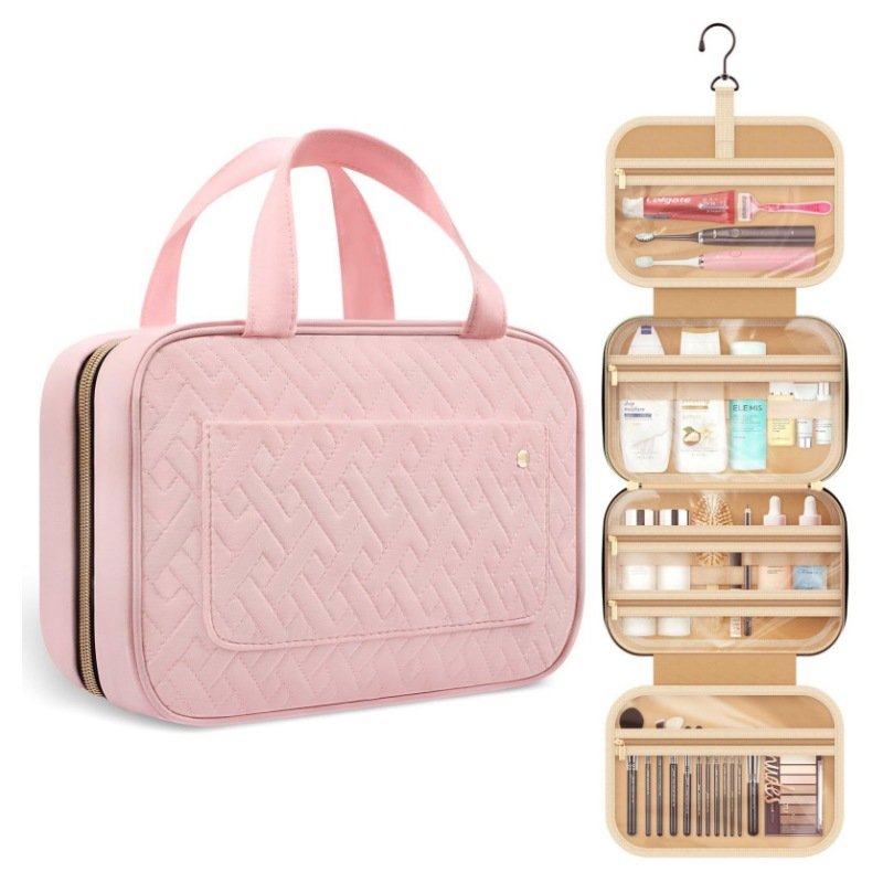 Hot sale Popular cosmetic bag waterproof tourism organizers wash gargle bag toiletry travel bag with hook