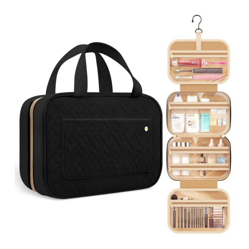 Hot sale Popular cosmetic bag waterproof tourism organizers wash gargle bag toiletry travel bag with hook