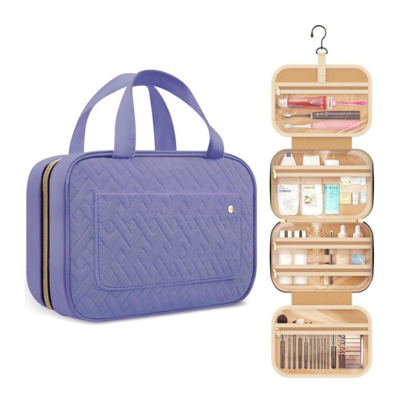 Hot sale Popular cosmetic bag waterproof tourism organizers wash gargle bag toiletry travel bag with hook