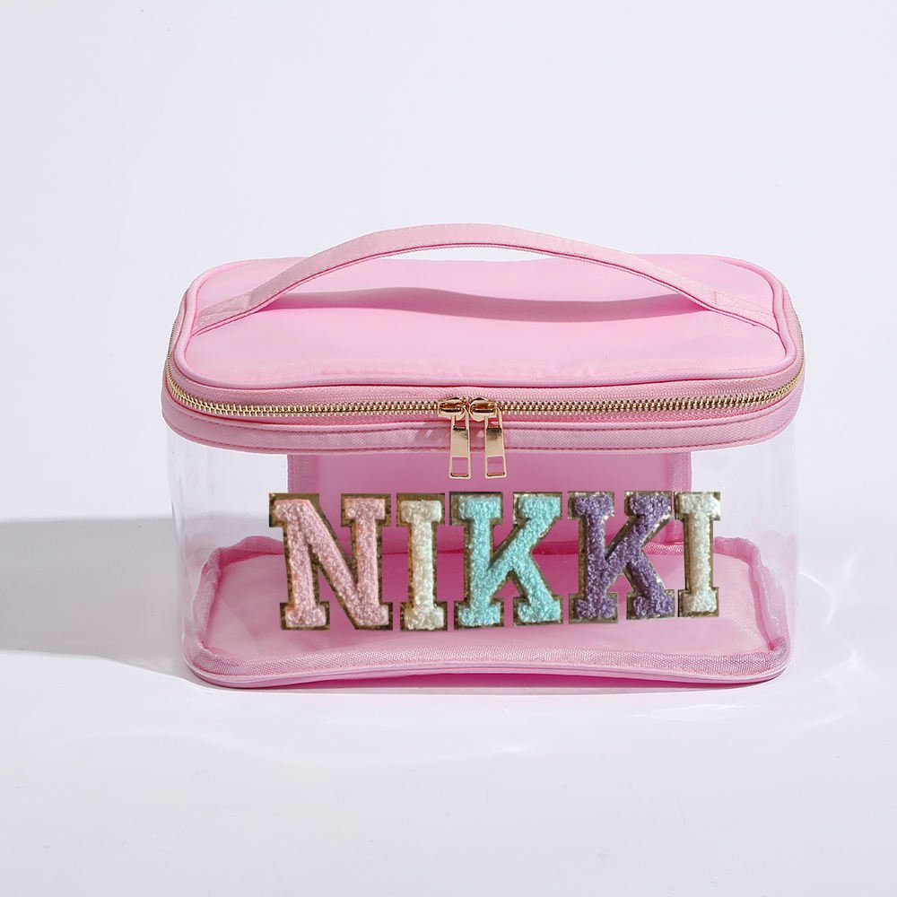 Large Travel Cosmetic Transparent Waterproof Tote Beach Bags 2023 With Zipper Clear PVC Wash Bag See Though toiletry bag