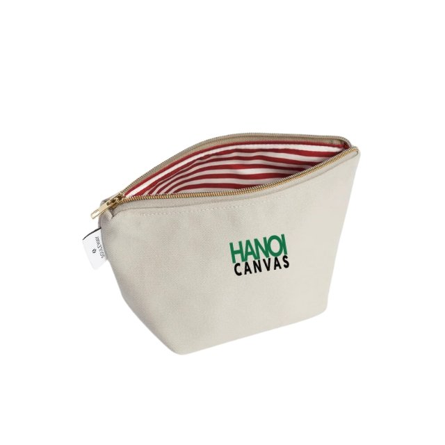 Custom Cotton Jute Makeup Bag with Logo Eco friendly travel pouch for skincare and accessories