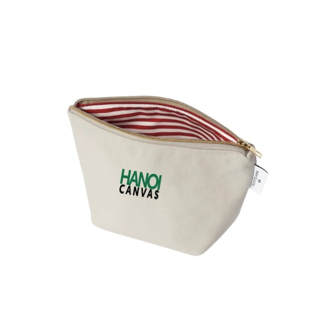Custom Cotton Jute Makeup Bag with Logo Eco friendly travel pouch for skincare and accessories