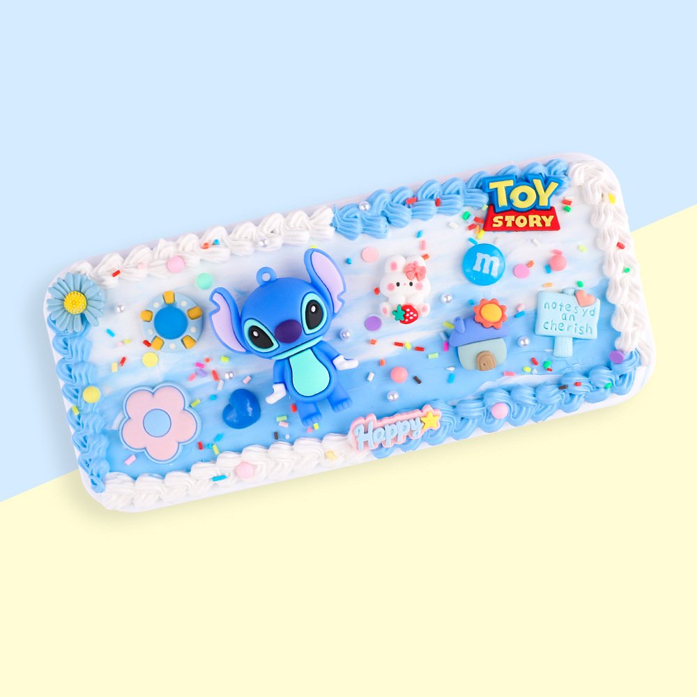 DIY Cream Glue Stationery Box Material Package Creative Homemade Plastic Pencil Box Set Handicraft Making Toys