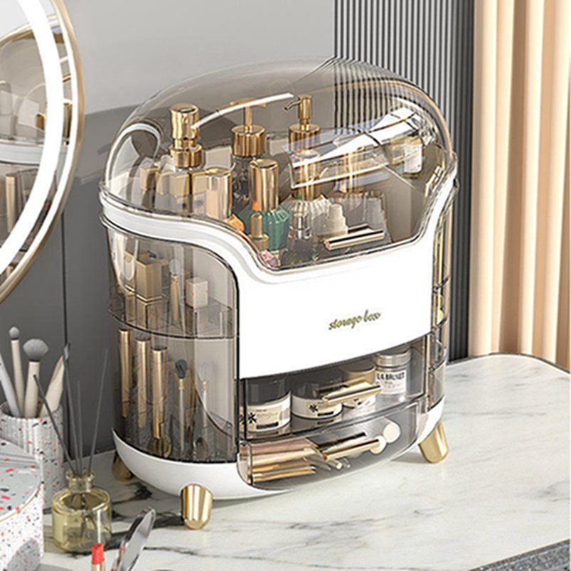 Large Skincare Makeup Organizer Bin Lipstick Jewelry Display Case 10 Drawer Cosmetic Storage Box for Vanity Desk Countertop