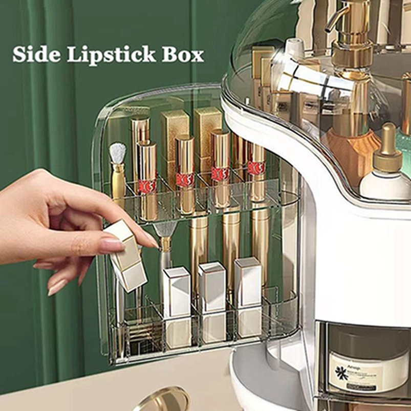 Large Skincare Makeup Organizer Bin Lipstick Jewelry Display Case 10 Drawer Cosmetic Storage Box for Vanity Desk Countertop