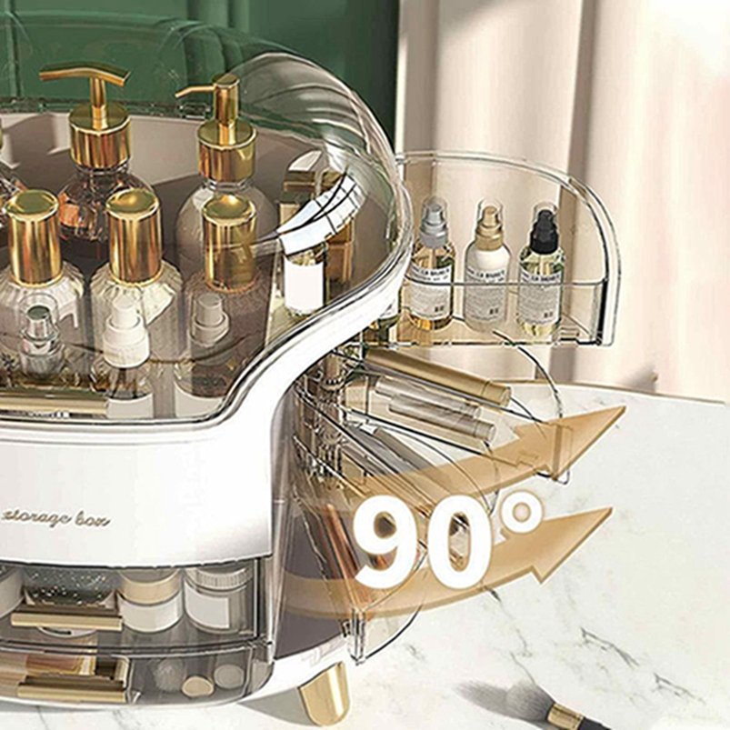 Large Skincare Makeup Organizer Bin Lipstick Jewelry Display Case 10 Drawer Cosmetic Storage Box for Vanity Desk Countertop