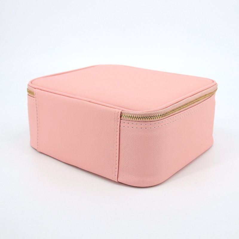 Pu Makeup Bag with Led Mirror Lighted Make Up Travel Bag with Dividers Cosmetic Vanity Bag Case